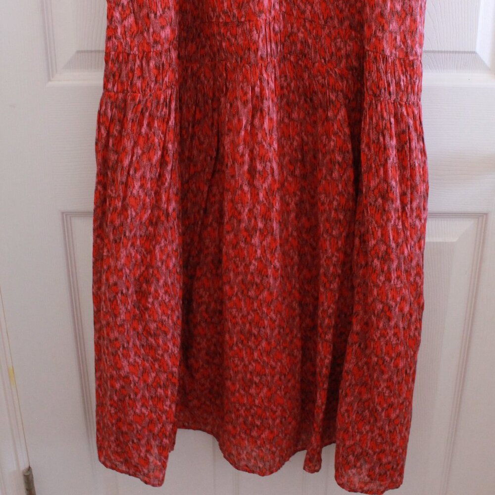 Joie Bondi Tiered Maxi Dress Sleeveless Cotton In Tea Rose - Picture 6 of 12
